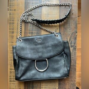 Guess Black Grunge Purse